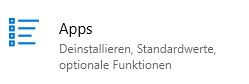 Apps zum Installieren und Deinstallieren