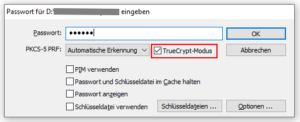 TrueCrypt Mode beim Datei öffnen in VeraCrypt